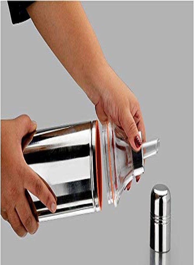 Va Sun Stainless Steel Oil Pourer Oil Dispenser, 500 Ml, Silver, 1 Piece - Image 5